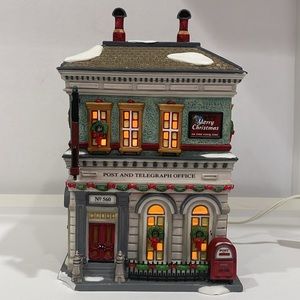 🎄Department 56 - Christmas in the City - City Post & Telegraph Office